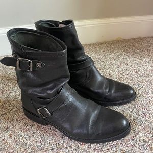 Black Frye Motorcycle Short Boots